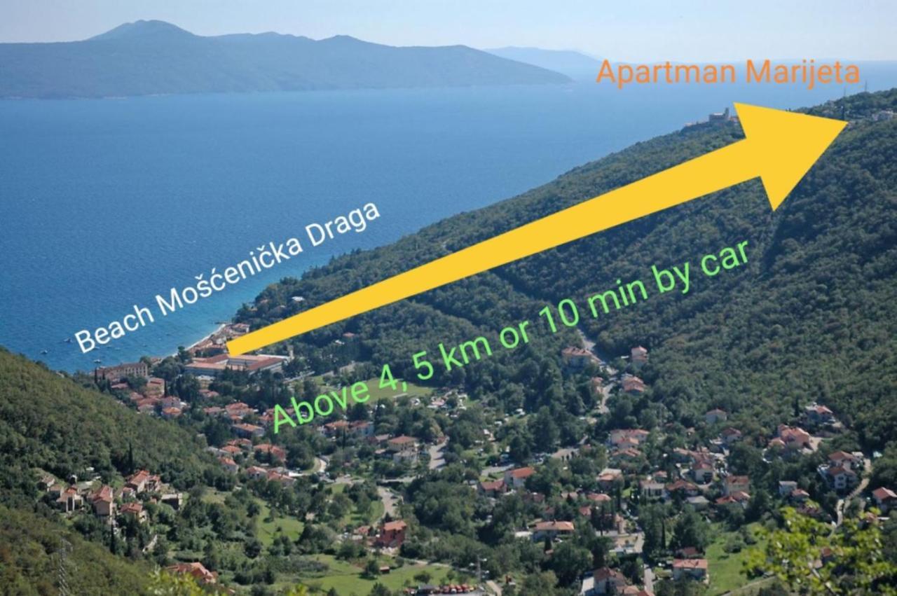 Apartman Marijeta Mošćenička Draga Esterno foto
